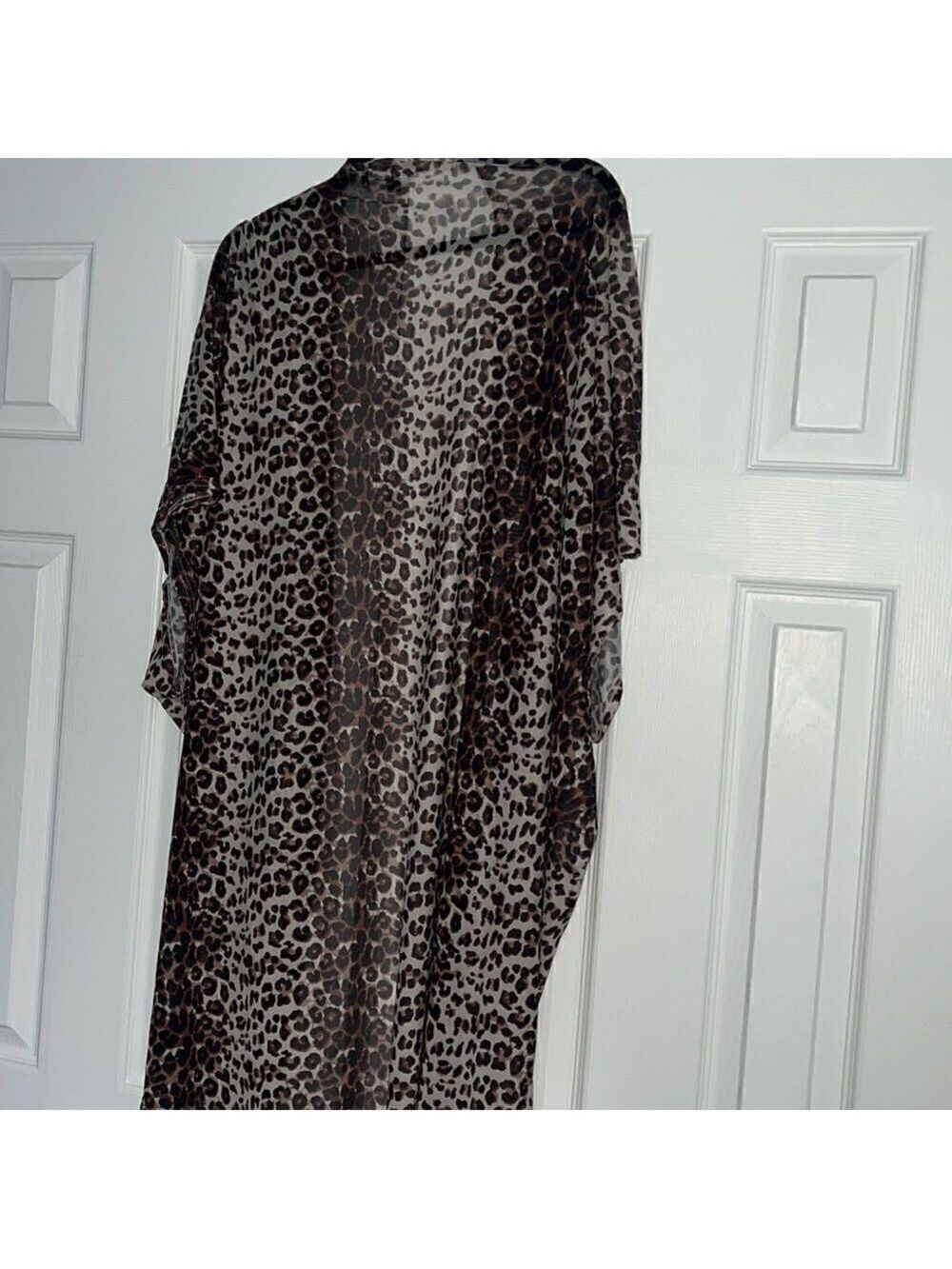 Lulus Cheetah Print Mesh Kimono - Picture 6 of 6